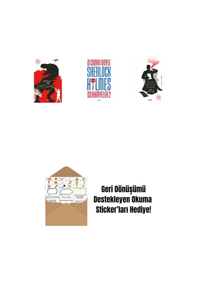 Kayıp Dünya + Sherlock Holmes - Bütün Hikayeler 2 Ciltli + Sherlock Holmes'un Son Görevi + Okuma Sticker'ları