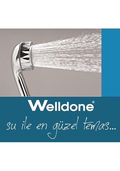 Welldone Prestij 5 Fonksiyonlu Duş Başlığı Krom