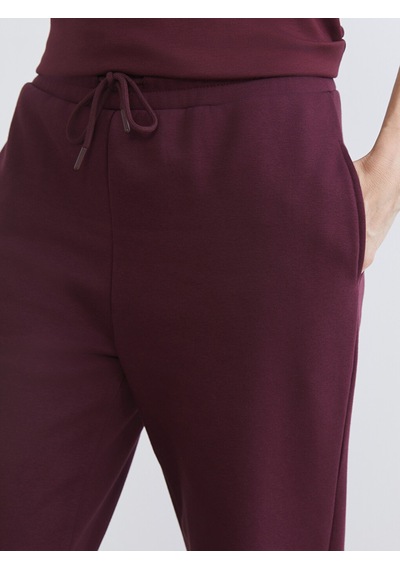 Lcw Everyday Mürdüm Beli Lastikli Kadın Kalın Jogger Eşofman Altı