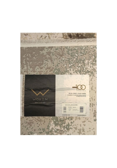 Woven Modern 03c Bej-kahve-bordo Halı Çok Renkli