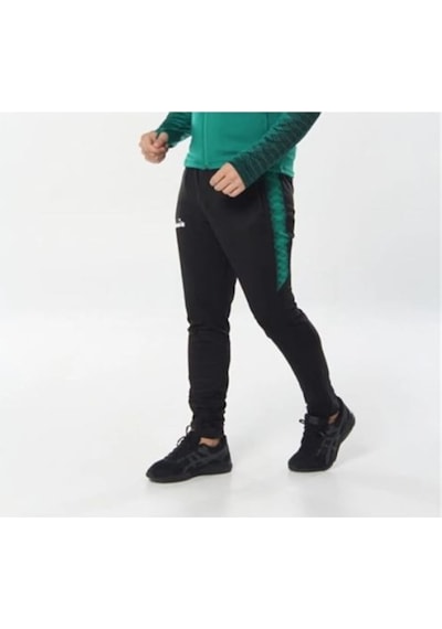 Diadora Ritim - Çocuk Likralı Siyah-yeşil Eşofman Altı Siyah