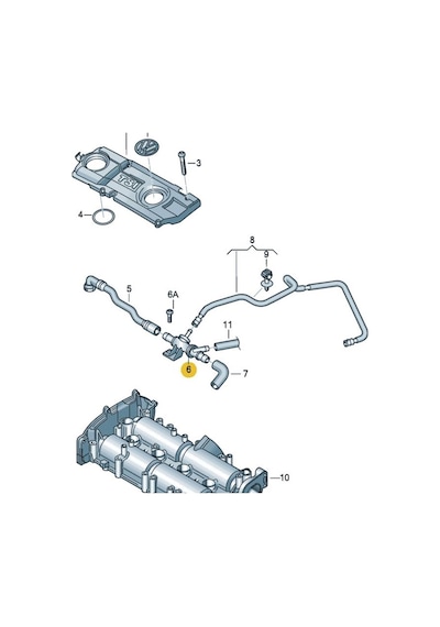 Seat Leon 2 2006-2012 1.4TSi CAXA CAXC Motor Çek Valfi 03C103175G