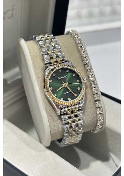 Çelik Kordon Su Geçirmez Garantili Kadın Kol Saati Gold 85159064