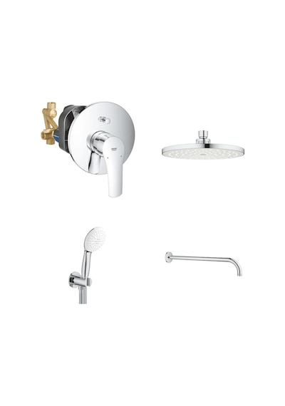 Grohe Eurosmart Gagasız Ankastre Banyo Seti - 33305003set Gri