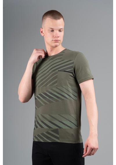 Maraton Regular Erkek Bisiklet Yaka Açık Haki- T-shirt Açık Haki-