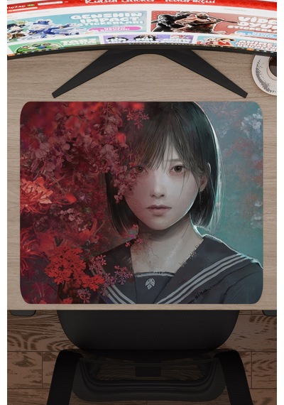 Silent Hill Kaymaz Dikişli Kauçuk Oyuncu Mousepad V4 - 48x40 Xl Gaming Mouse Pad Fare Altlığı
