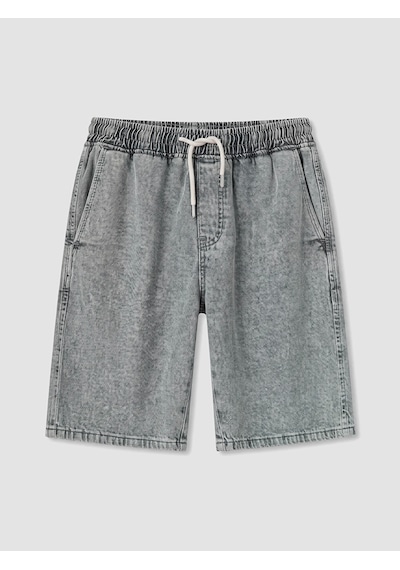 Lcw Jeans Gri Loose Fit Erkek Jean Şort