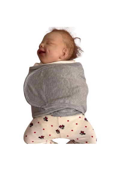 Bebek Kundak Kemer Ayarlanabilir Ergonomik Yenidoğan Yarım Kundak Gri