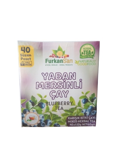 Furkan Sarı Yaban Mersini Bitki Çayı Süzen Poşet 40 x 1.5 G