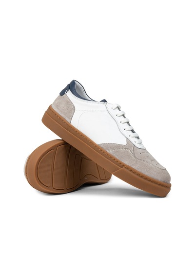 Deery Erkek Hakiki Deri Beyaz Sneaker Ayakkabı - 02005mbyzc01 Beyaz