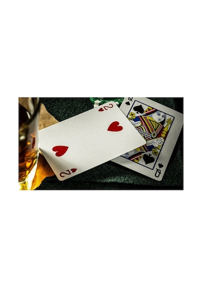 Green Cohorts Vintage Casino Tarzı Oyun İskambil Kartı