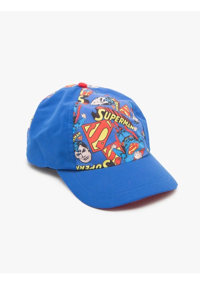 Koton Superman Baskılı Şapka Saks Mavisi 6ybb45009aa Saks Mavi