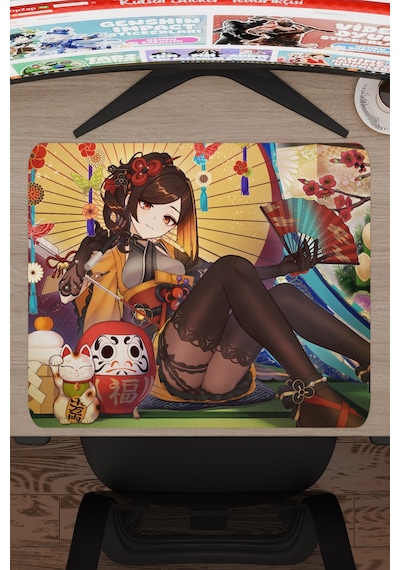 Chiori Genshin Impact Anime Gacha V4 - 48x40 Xl Gaming Mouse Pad Fare Altlığı