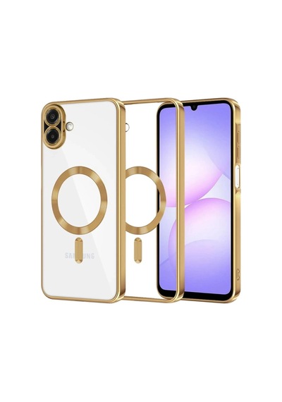 Samsung Galaxy A07 4g Kross Magneticsafe Kapak - Gold 0.2M-Çok Renkli