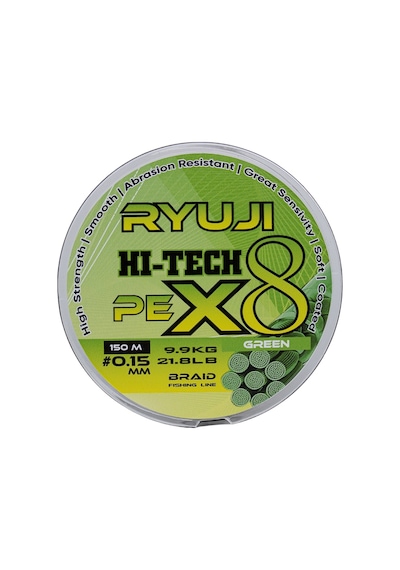 Ryuji Hı-tech Pe 8b Green 150m İp Misina Kalınlık Mm : 0,21mm