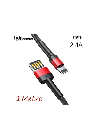 Baseus Cafule Special Edition Apple iPhone Uyumlu 2.4A 1M Hızlı Şarj Halat Us