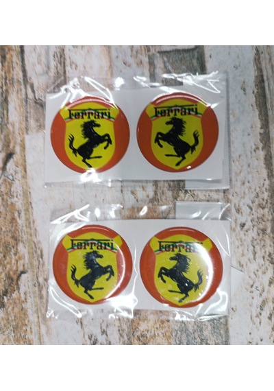 Ferrari Sticker Slikonlu 4x Yeni Model V1