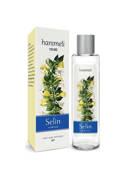 Selin 80 Derece Hanımeli Parfümlü Kolonya Cam Şişe 180 ML