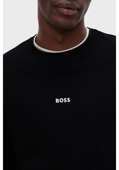 Boss Logolu Regular Fit Bisiklet Yaka Uzun Kollu Pamuklu Sweat Erkek Sweat 50473286 001 Siyah Boss Logolu Regular Fit Bisiklet Yaka Uzun Kollu Pamuklu Sweat Erkek Sweat 50473286 001 Siyah