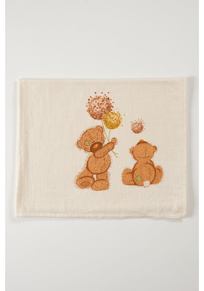 Tinylamb Fluffy Bear Oyuncaklı Organik Yenidoğan Hastane Çıkış Seti - 11 Parça Krem