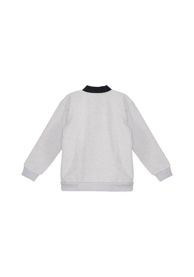 Kurt Erkek Çocuk Gri Kanguru Cepli Sweatshirt