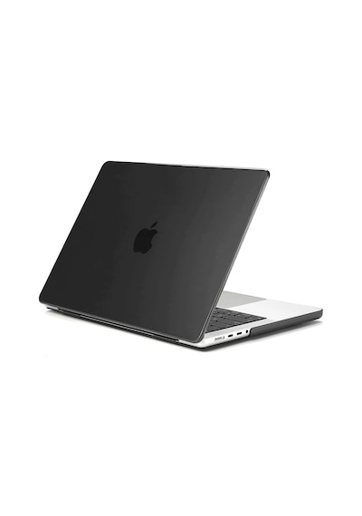 Apple Uyumlu MacBook Pro 14.2 2021 A2442 Kılıf Koruma Kılıfı Hardcase 3Lü Set Siyah