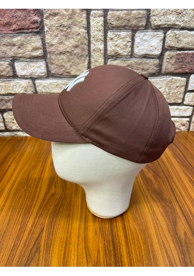 Hamze Ny New York Nakış Pamuk Unisex Beyzbol Cap Şapka Kahverengi