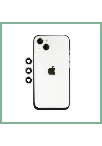 Bşkvirgo İphone 14 Uyumlu Shine Kamera Lens - Gümüş Bsk2026
