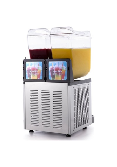Samixir Twin Çiftli 12+12 Lt Slush Buzlaş Karlamaç Makinesi Slush-24-ı