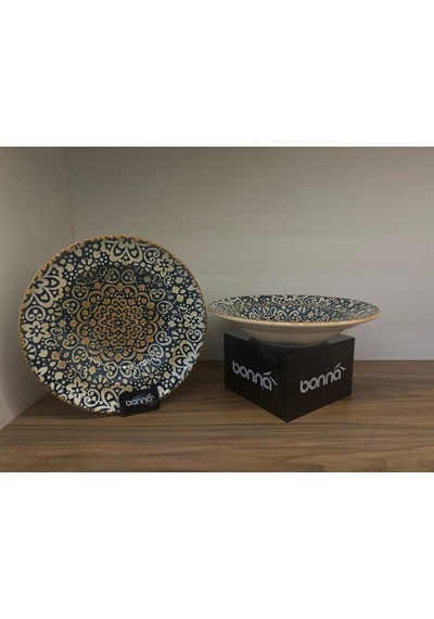 2'li Çukur Servis Tabağı / Pasta-makarna Tabağı Derin Sunum Tabağı Çukur Yemek Tabağı Makarna Ve Sal Çok renkli