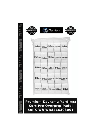 Premium Kavrama Yardımcı Kort Pro Overgrıp Padel 50pk Wh Wr8416303001 Beyaz