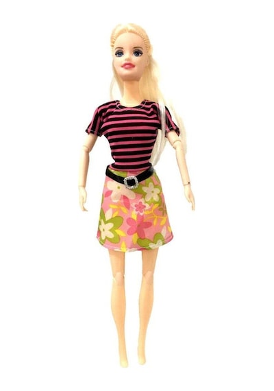 Oyuncak Barbie Bebek Gardolap Elbiseli Aksesuarlı Şık Dolabım