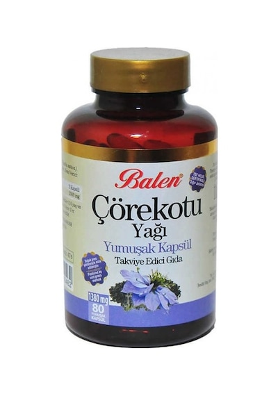 Balen Çörek Otu Yağı 1380 MG 80  Kapsül