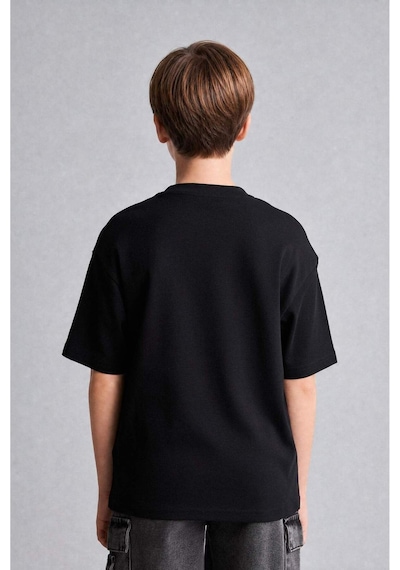 Defacto Oversize Tişört Erkek Çocuk G6486a826smbk81 Siyah-bk81