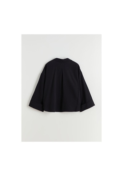 LC Waikiki Alıta Cıty Farkıyla Lcw Vision Siyah Oversize Kadın Gömlek Siyah - 931676233 Siyah
