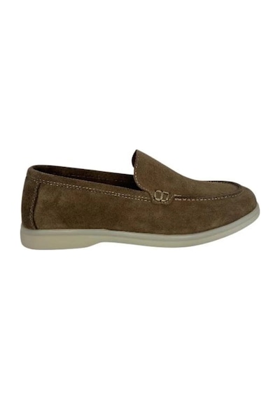 Kemal Tanca 852 661 Erkek Hakiki Deri Loafer Ayakkabı Vizon