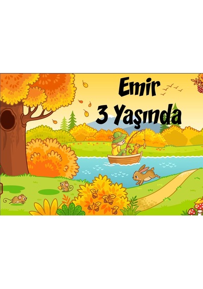 Son Bahar Temalı Doğum Günü Afişi 35x50 Cm