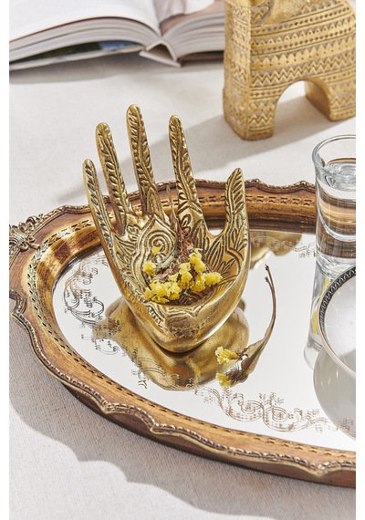 Pasabahce Hand Dekoratif Obje Gold