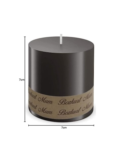 Sima Gift Bozkurt Mum Silindir Mum 7cm Çap X 7cm Boy Dev Mum 7 Cmx 7cm Silindir Mum 7x7 Cm Mum7x7 Siyah Diğer