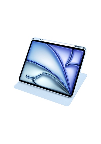 Apple Uyumlu iPad Air 11inç M2 2024 Kılıf Termik Kalem Bölmeli Dönebilen Standlı Kılıf Air 4./5.nesil