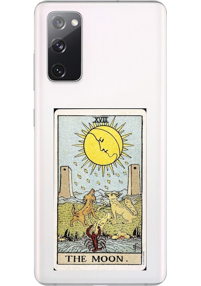 Samsung Galaxy S20 Fe Uyumlu Şeffaf Kılıf The Moon Tasarımlı