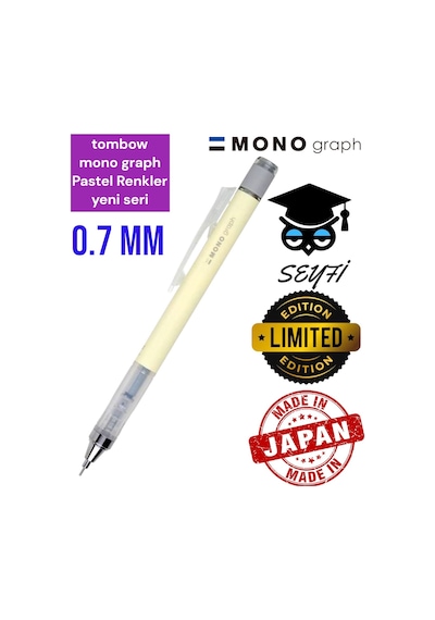Mono Graph Pastel Renk Uçlu Kalem 0.7 Mm Yeni Ürün Tombow Sarı