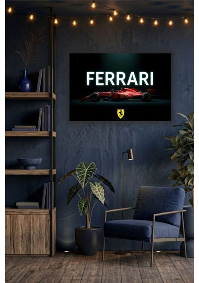 Formula 1 Motors Temalı Dekoratif Cam Tablo -30