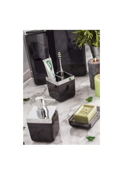 Banyo Seti/şeffaf Siyah 000 Açık Krem