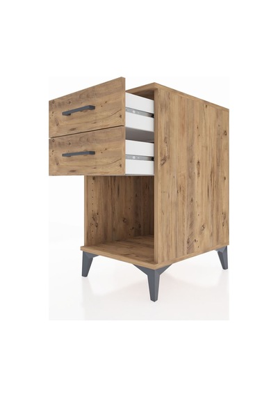 Kronos Komodin 2 Çekmeceli 44x59x80 Çam-çam Çam