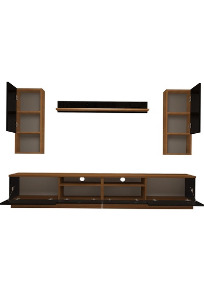 Decoraktiv Trendstyle 5220da Mdf Tv Ünitesi Tv Sehpası Ceviz - Siyah