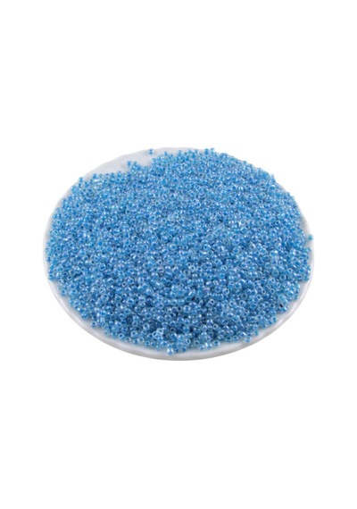 08 Kum Boncuk İçten Boyalı Mavi 3 Mm 100 Gr 6000 Adet
