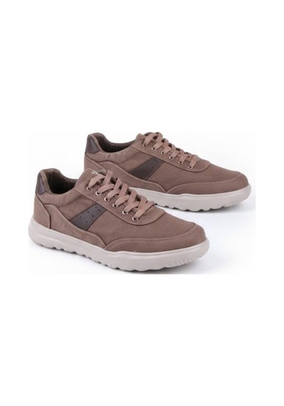 Fort 0226 Dks Keten Rahat Hafif Sneaker Erkek Ayakkabı Vizon