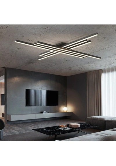 Antrasit Led Tavan Lambası 4000k Gün Işığı Modern Aydınlatma