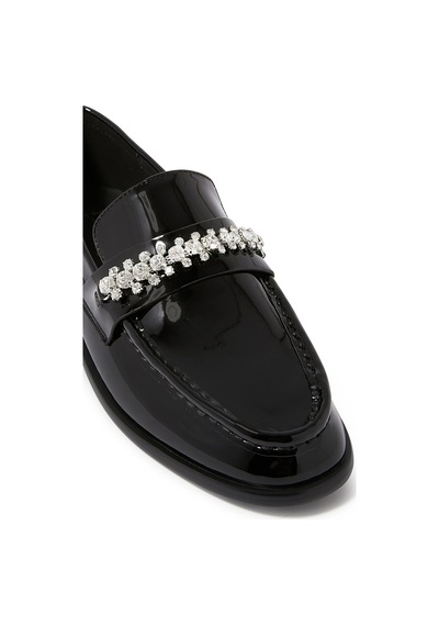 Black Suede Studio Süet Detaylı Klasik Loafer Ayakkabılar Siyah